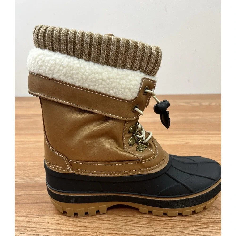 Dream Pairs KMONTE Unisex Kids Winter Snow Duck Boots Waterproof Size 2 NEW